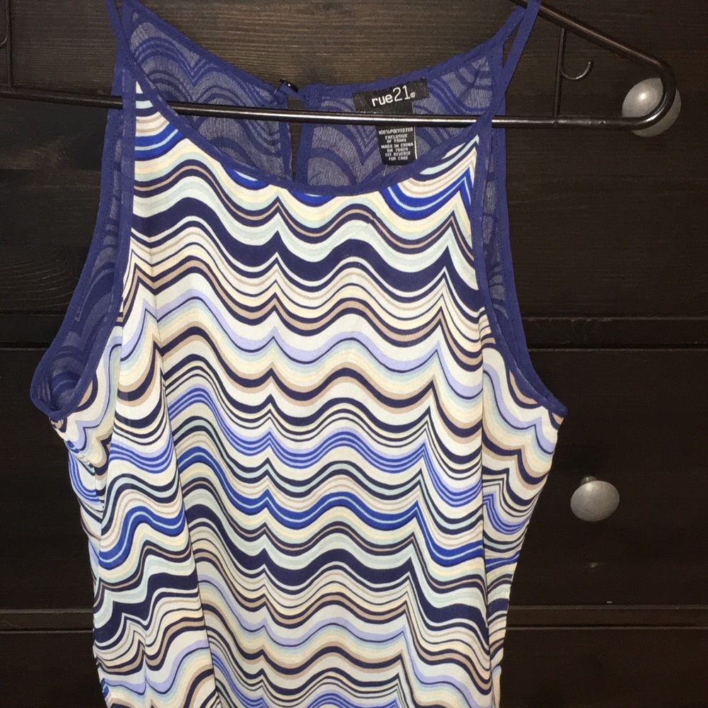 Chiffon striped top